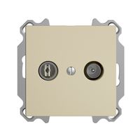 Prise TV-R ENC EDIZIOdue 11dB vanille à large bande 5…2000MHz, FM