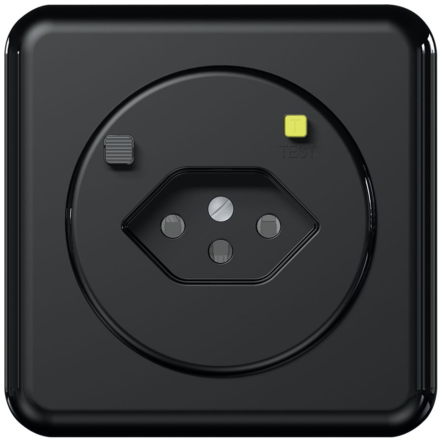 UP-FI-Steckdose CLASSIC B T13 30mA schwarz