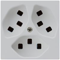 Presa Hager kallysto 3×T23 A grigio chiaro