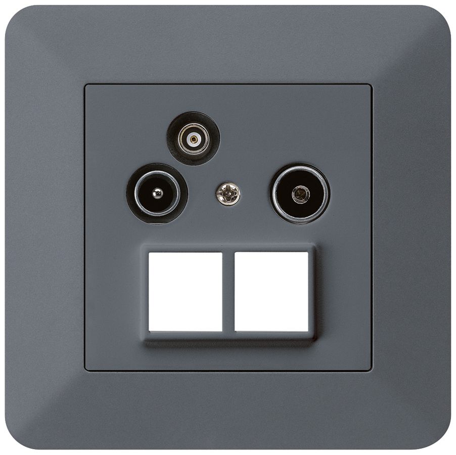 UP-Antennendose R/TV-Daten HMS kallysto.trend 19dB anthrazit