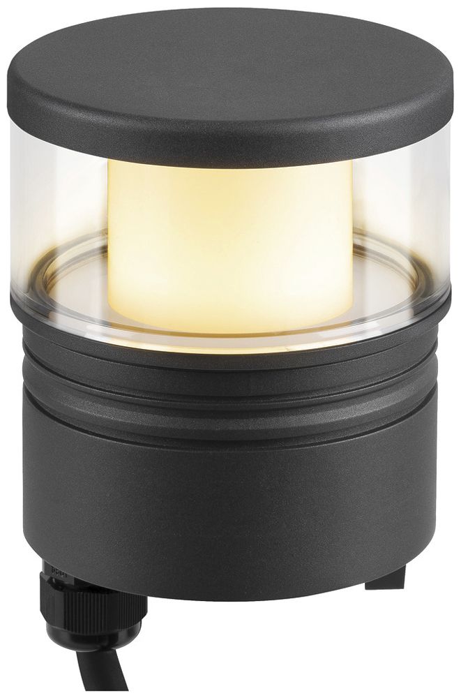 Tête d.lumin.LED SLV M-POL S Clear 11W 510lm 927/930 IP65 Ø120.9mm anthr.