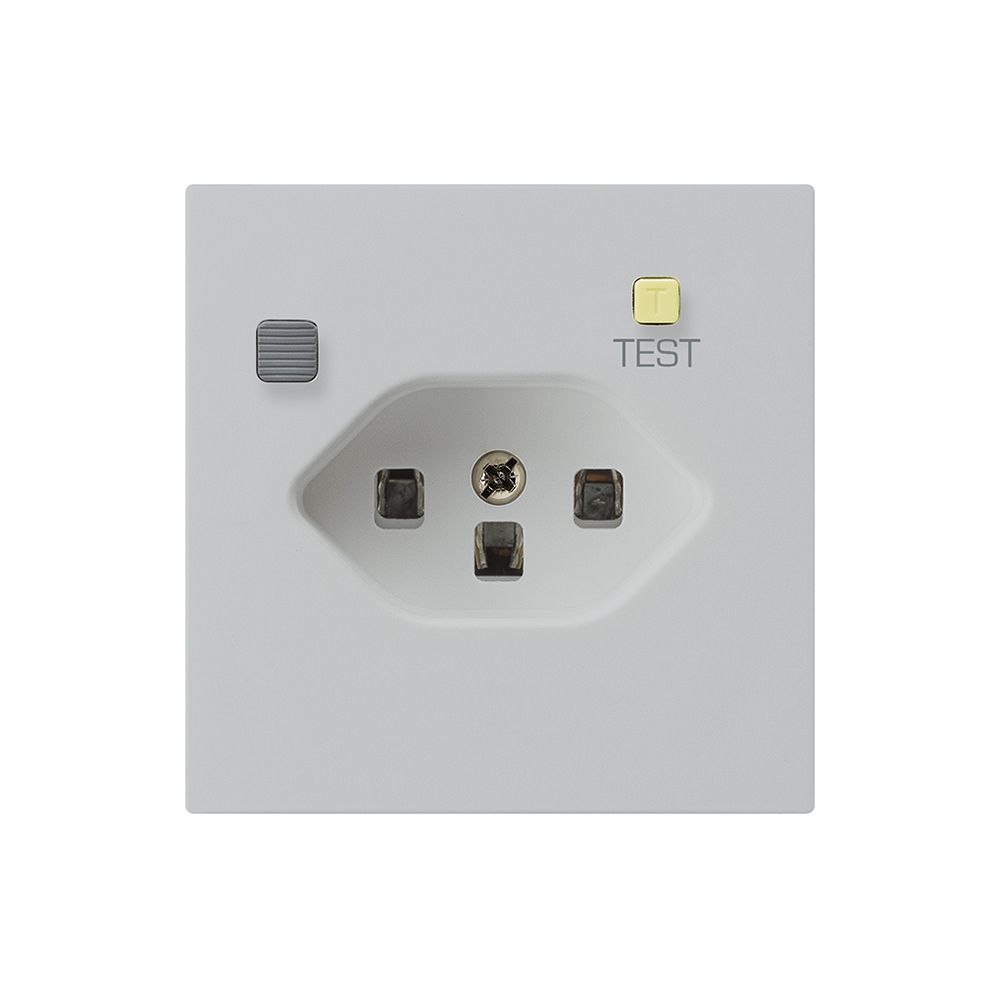 Steckdose kallysto A T23 FI 30mA hellgrau