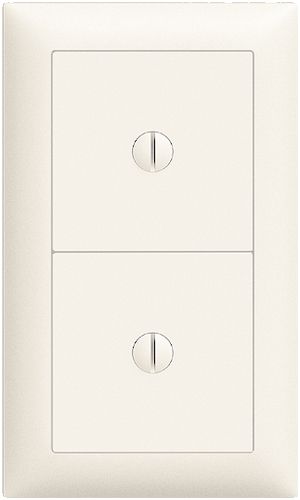 UP-Kombination EDIZIOdue 2×blind weiss