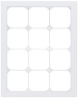 Cadre de recouvrement KAL.art 4×3 274×214mm Al blanc