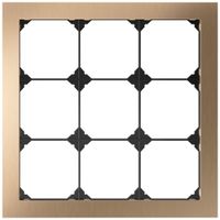 UP-Abdeckrahmen EDIZIO.liv prestige SNAPFIX® 3×3 214×214mm Messing