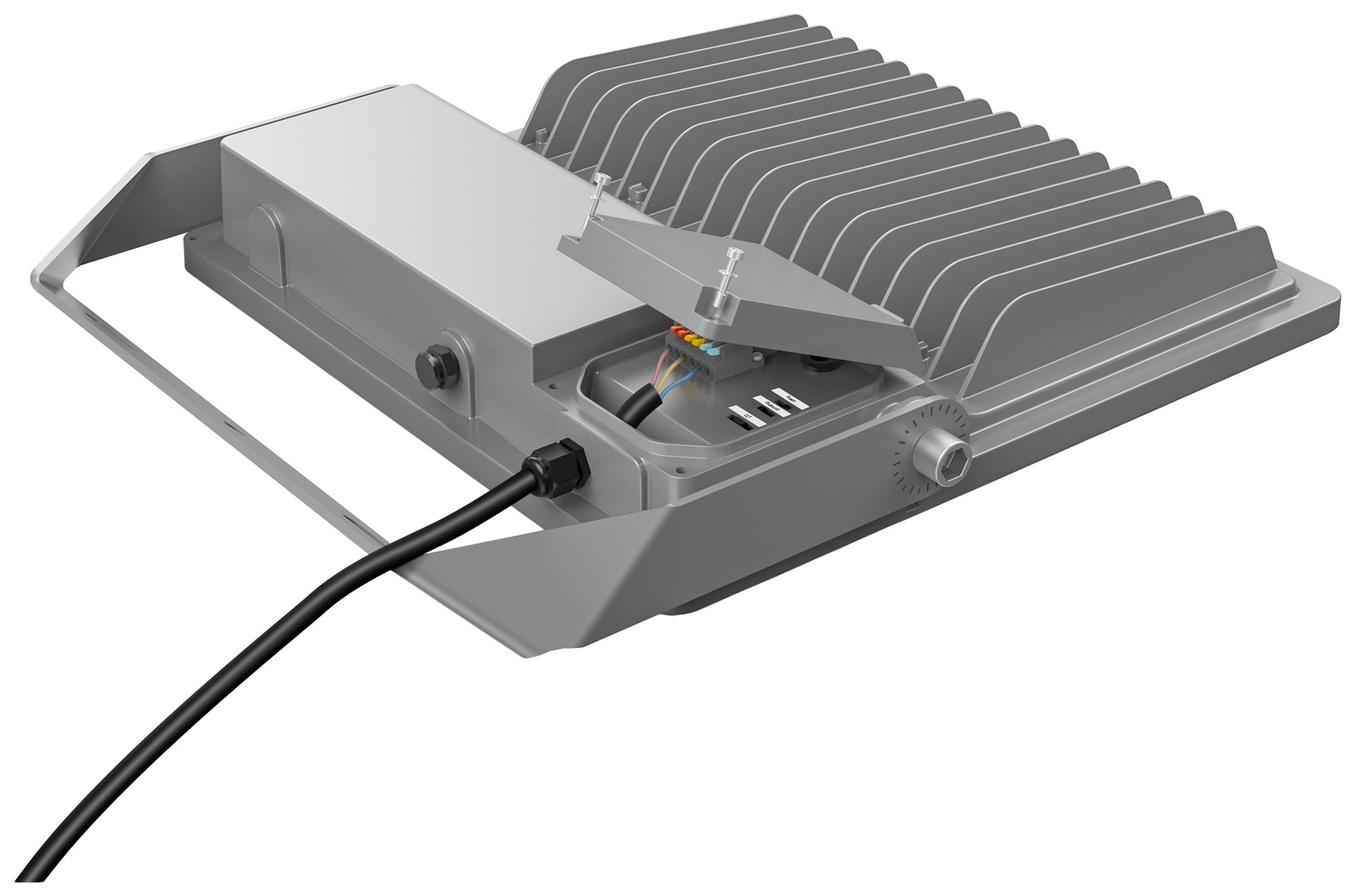 LED-Strahler DOTLUX LENSone 100W 3000…5000K IP66 DIM 355×57mm 80⨯120° schwarz