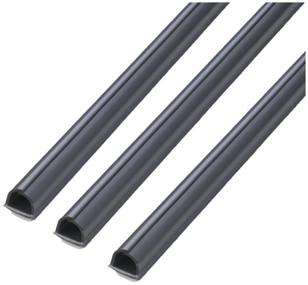 Canal mini MAX HAURI cablefix 10×10mm 3×1m autocollant gris