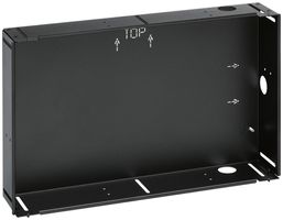UP-Einbaugehäuse Hager schwarz WDW100 für 10" Touch-Panel