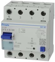 Fehlerstromschutzschalter Doepke 63A 30mA Typ B SK ISO, 4L, Heavy Duty, N links