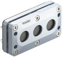 Piastra passacavi AGRO MCE S012 3 fori 10…22.5mm alluminio grigio