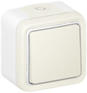 Contact à bascule AP PLEXO blanc NO/1L