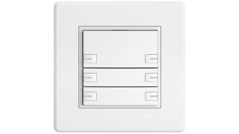 Poussoirs KNX, RGB, avec LED, sans encart en papier