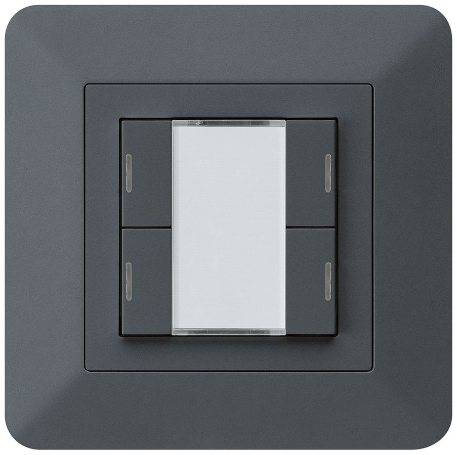 Poussoir ENC kallysto.trend KNX 4×LED RGB s/e-link anthracite
