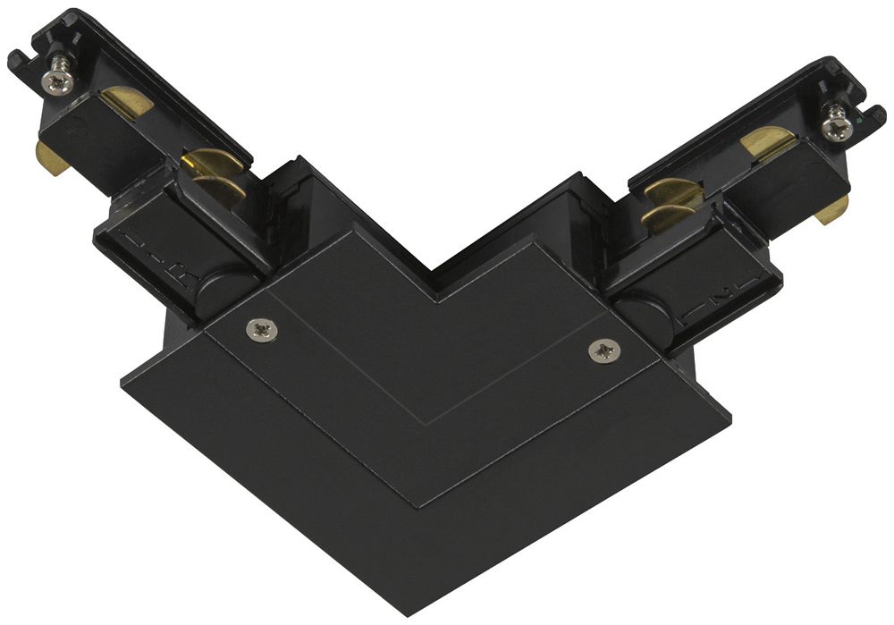 L-Verbinder SLV S-TRACK DALI 5-polig Erdung links schwarz