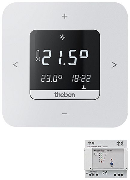 REG-Uhrenthermostat Theben RAMSES 813 top3 Set 1 weiss