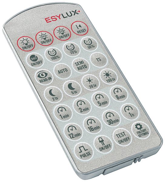 Fernbedienung ESYLUX DEFENSOR silbergrau