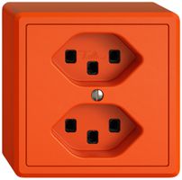 AP-Steckdose EDIZIO.liv SNAPFIX® 2×T23 or