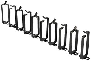 Kabelführung ROLINE 45×44×100mm Metall schwarz 10Stk