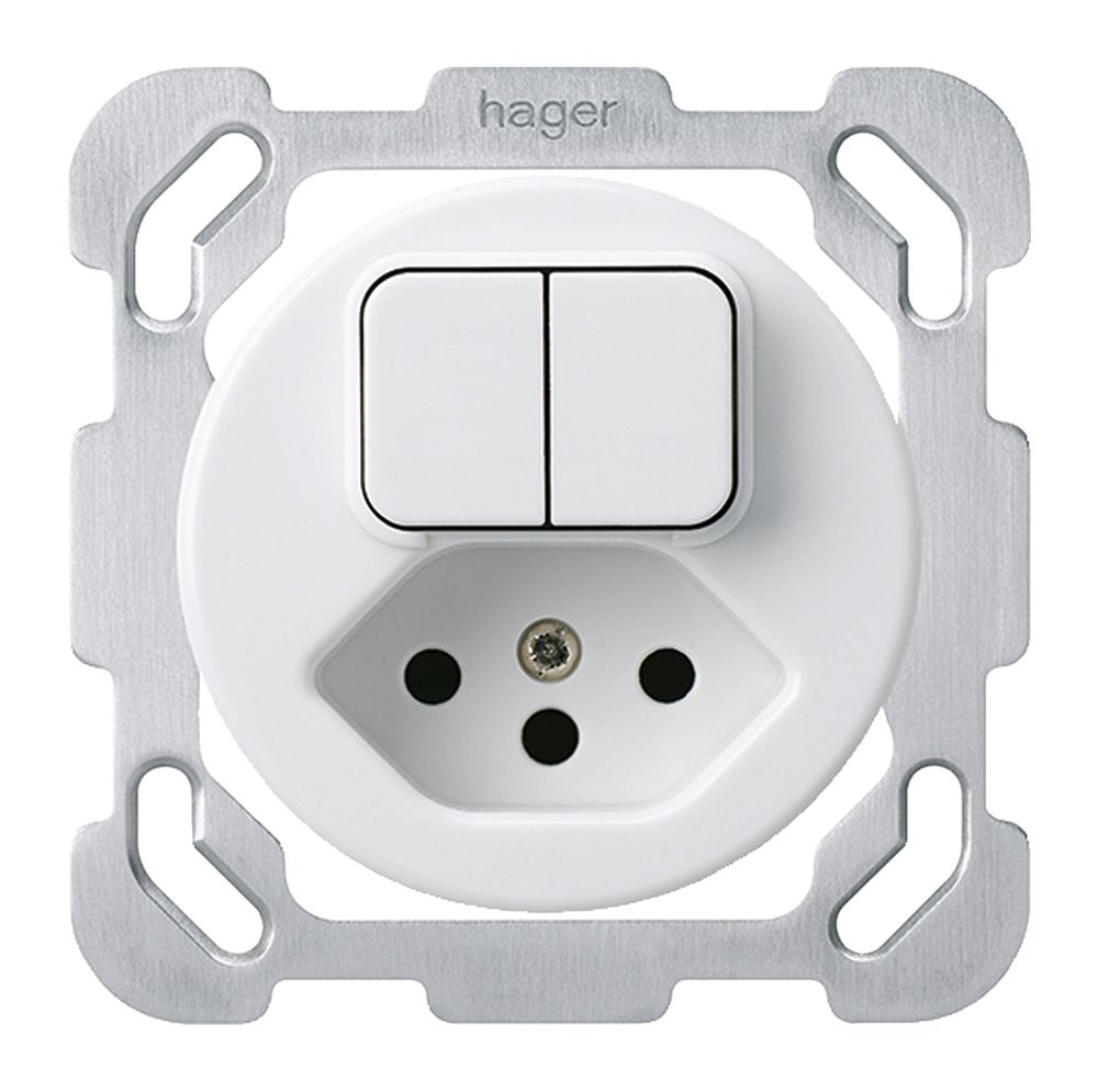 Einsatz zu UP-Kombination 1/3+3/1L+Typ 13 basico weiss