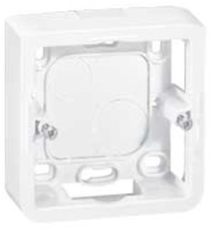 Boîtier AP MOS 1×2 modules blanc p=30mm