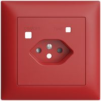 Frontset EDIZIOdue zu FI-Steckdose FMI, T13, shutter, berry