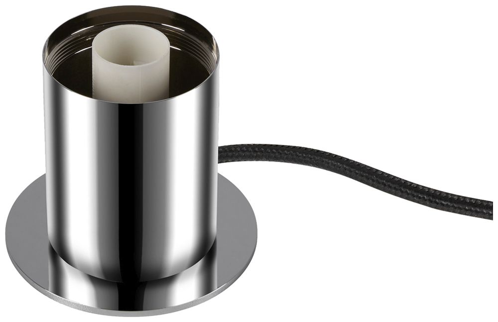 Tischleuchte SLV VARYT E14 1×6W Schalter Ø90×90mm Chrom