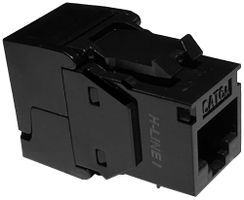 Anschlussmodul H-LINE I RJ45 Kat.6A/u ISO/IEC Keystone, schwarz
