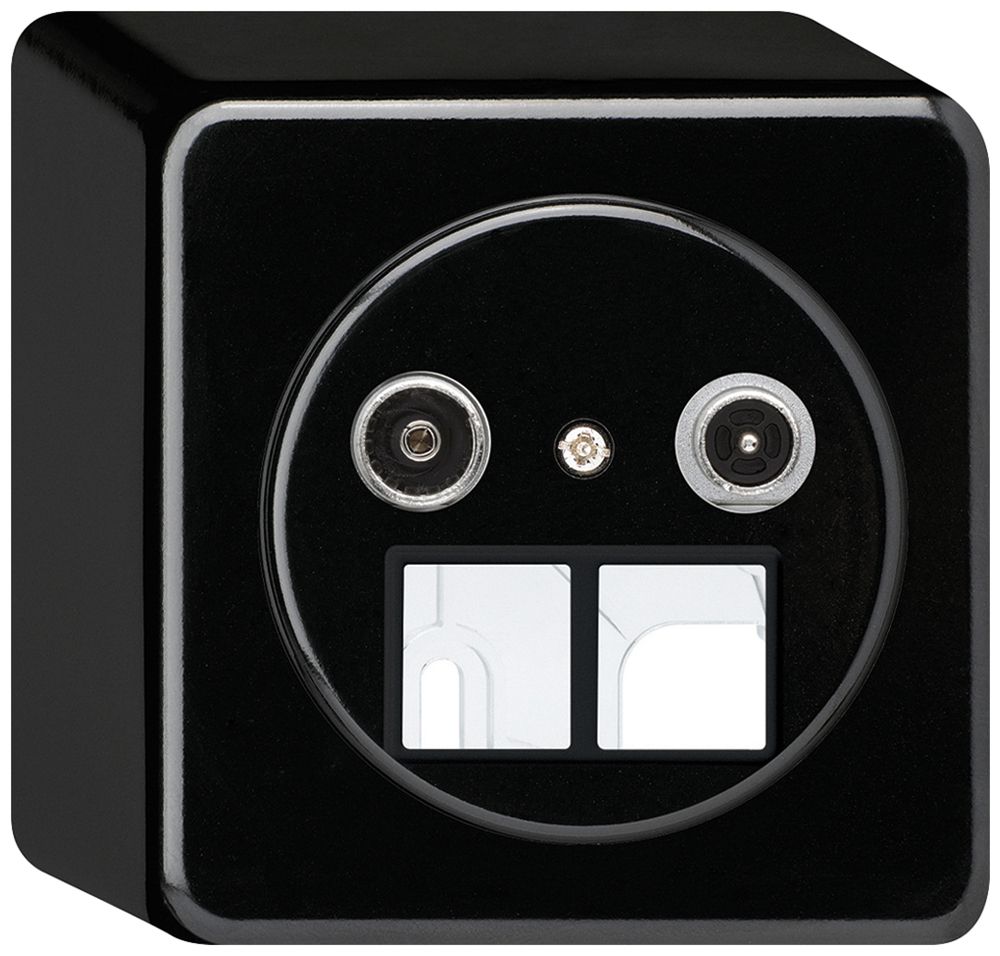 Presa multimedia AP basico TV-R 11dB 2GHz nero