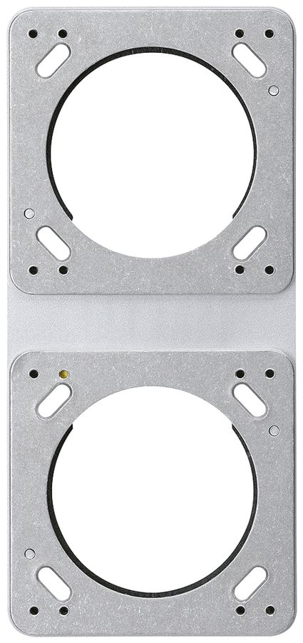 UP-Montageplatte robusto 2×1 aluminium