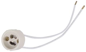 Fassung SLV GU10 mit Anschlussleitung 0.15m weiss