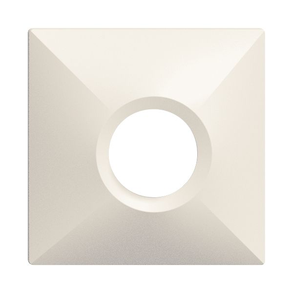 Capot frontal ang. EDIZIOdue blanc, pour détecteur de mouv.PIRI 360°