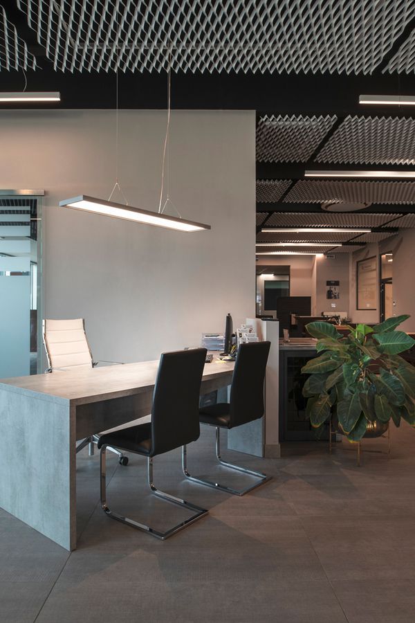 LED-Pendelleuchte SLV WORKLIGHT 57W 5000lm 840 DALI 1.2m silber