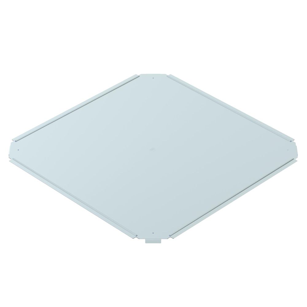 Couvercle BET RKD p.pièce en croix 500mm acier zingué en continu zinc-aluminium