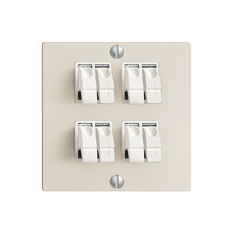 Audiodose EDIZIOdue F 4×crema ITplus Klemmanschl. für 4 LS