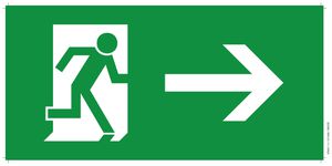 Piktogramm mit Pfeil nach rechts zu Candelux CALR LED