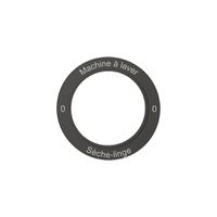 Kennscheibe NEVO, f.Drehschalter, 0-Machine à laver-0-Sèche-linge, schwarz