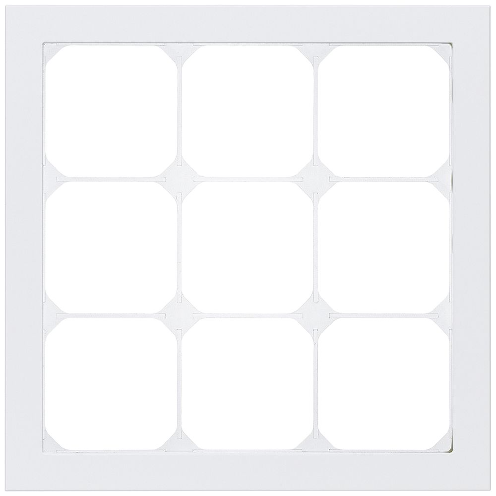 Abdeckrahmen KAL.art 3×3 214×214mm Al weiss