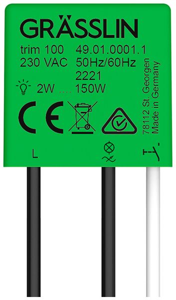 EB-Universaldimmer ELBRO trim 100, R/C/LED, 150W, 230VAC, IP65