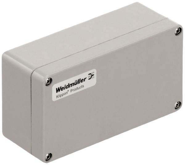 Gehäuse Polyester Weidmüller POK 160×75×56mm glasfaserverstärkt silbergrau