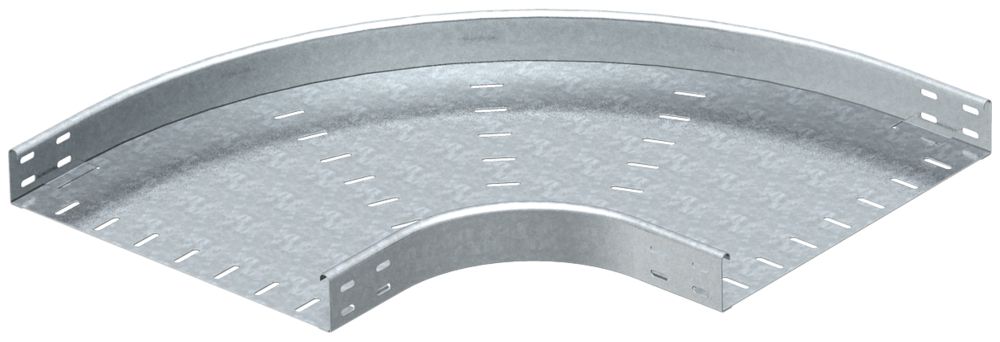 Bogen 90° horizontal 60×600mm tauchfeuerverzinkt