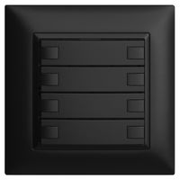 UP-KNX-Taster RGB EDUE FMI, 250mW, o.LED, 4×Taste, 2×Tastenb., sz