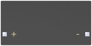 Taste SIDUS 2/4f zu Tastsensor mit Aufdruck +/-, anthrazit