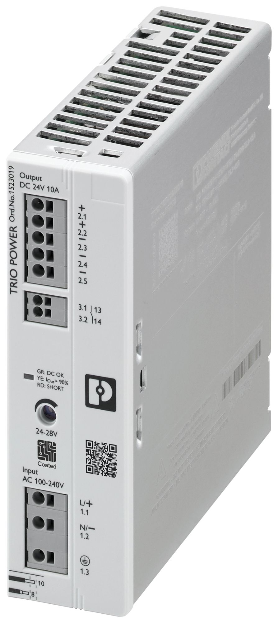 Schaltnetzteil PX TRIO3-PS/1AC/24DC/10/CO 1L OUT:24VDC/10A