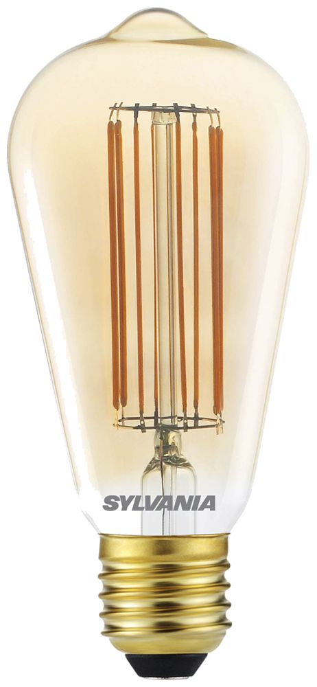 Lampe LED Sylvania ToLEDo Vintage E27 7W 640lm 2000K VAR Ø64×140mm ST64 clair