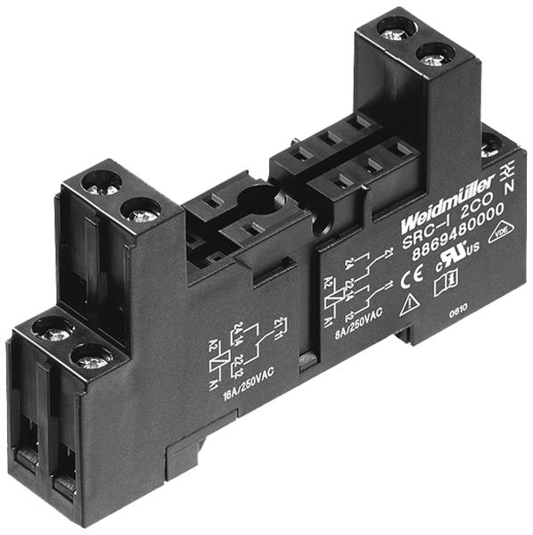 Relaissockel WM SRC-I 2CO N TH35 Schraubanschluss 8 77×15.8×42.3mm