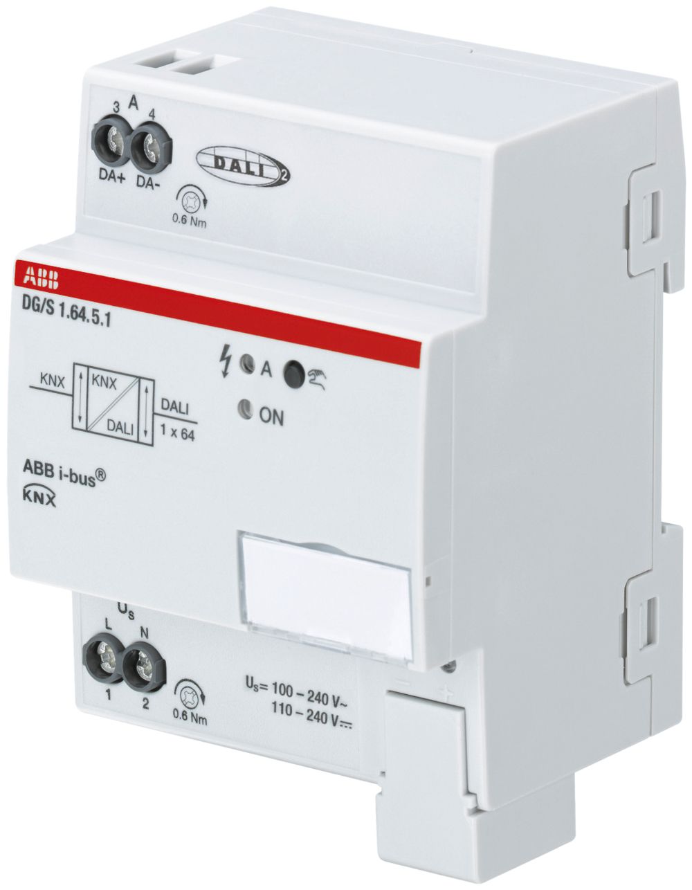 Gateway KNX/DALI AMD ABB DG/S 1.64.5.1, 1×64 partecipanti