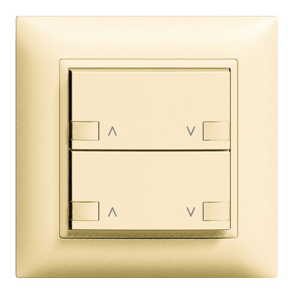 Poussoir ENC ZEP mot. 2c/2t station centrale/sec. EDIZIOdue vanille
