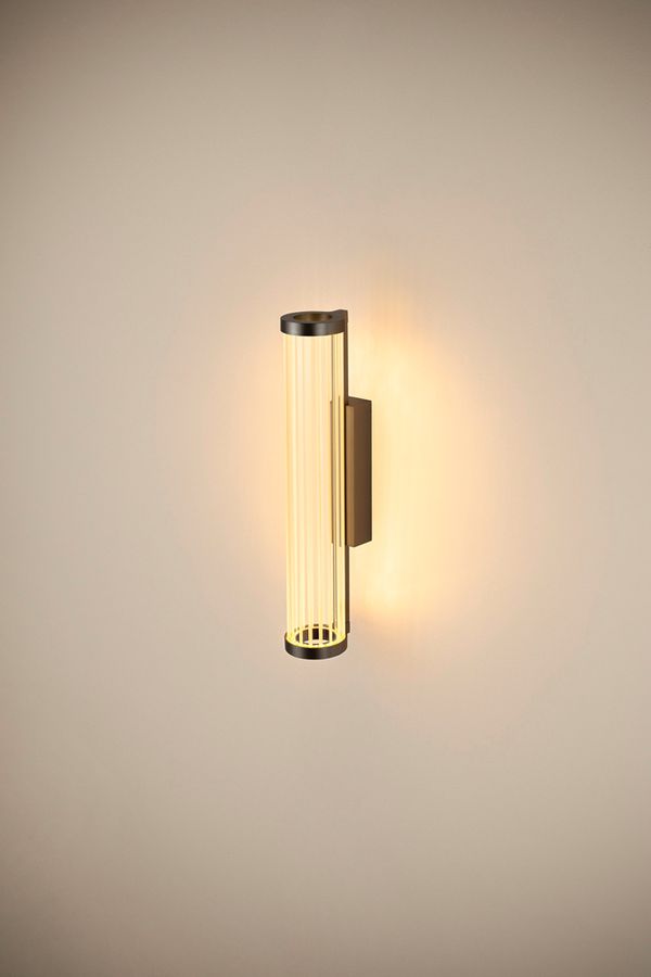 Applique LED SLV QUIMERA 8.2W 320lm 927/930 VAR Ø76×413mm noir