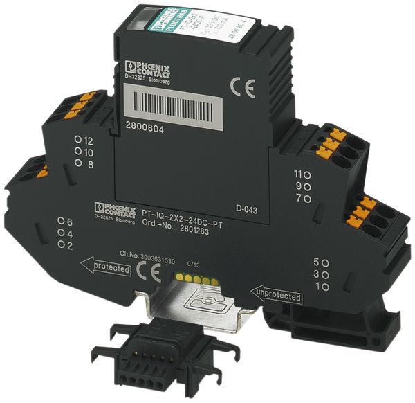Überspannungsschutz-Gerät PX PT-IQ-2X2+F-5DC-PT
