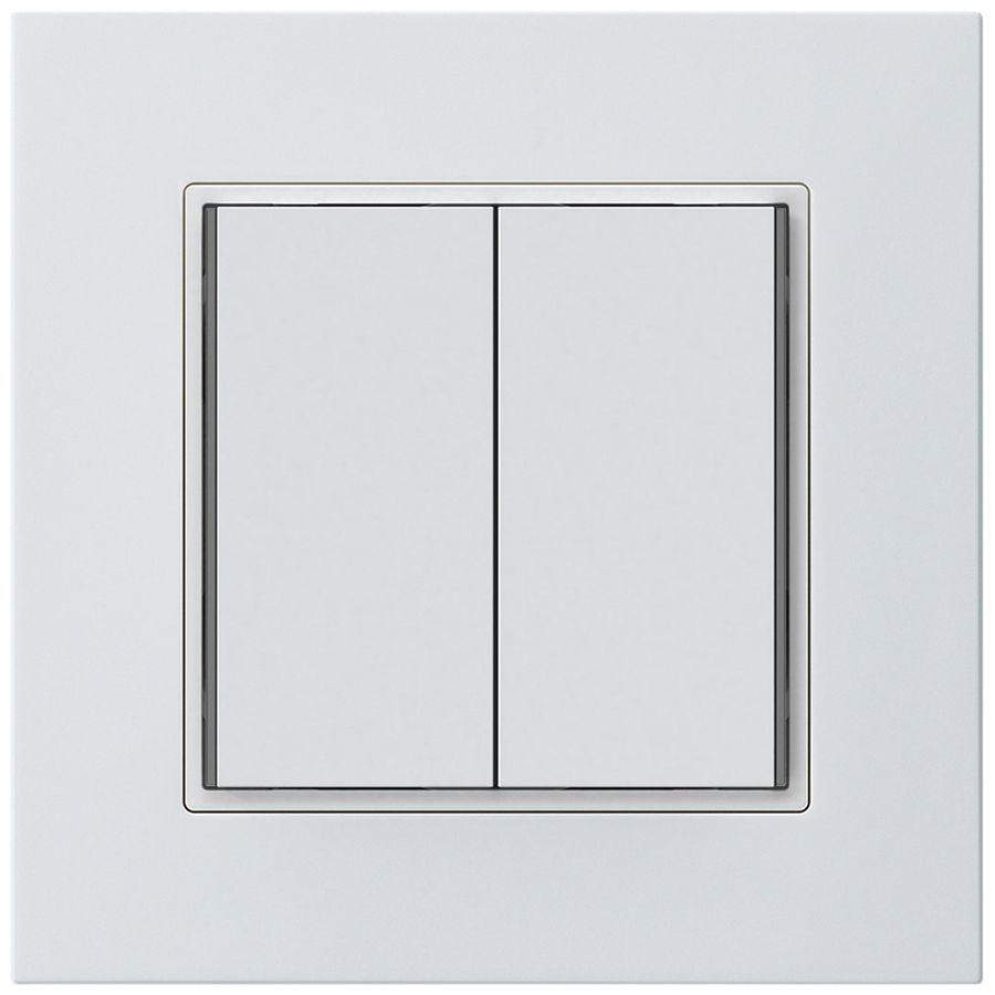 Poussoir KNX ENC KPR 2×touches 4×points actionnables LED blanc